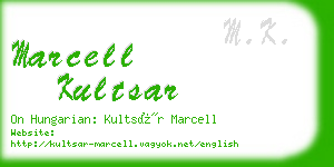 marcell kultsar business card